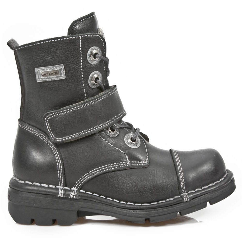 New Rock - M-KID001-S1 Schnürstiefel - Schwarz